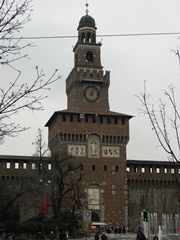 Милан. Башня замка Сфорца