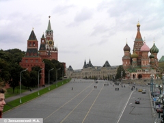Москва. Вид на территорию Красной площади у ее южной стороны