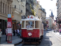 Прага. Исторический трамвай в Праге