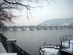 Прага. Влтава, вид с Карлового моста