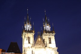 Прага. Шпили Тынского храма