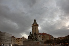 Прага. Памятник Яну Гусу и Староместская ратуша