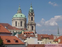 Прага. Вид на Собор Святого Микулаша