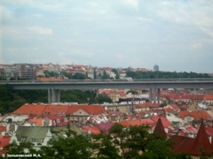 Прага. Вид на Прагу с Вышеграда