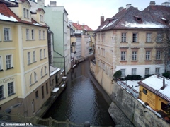 Река Чертовка в Праге